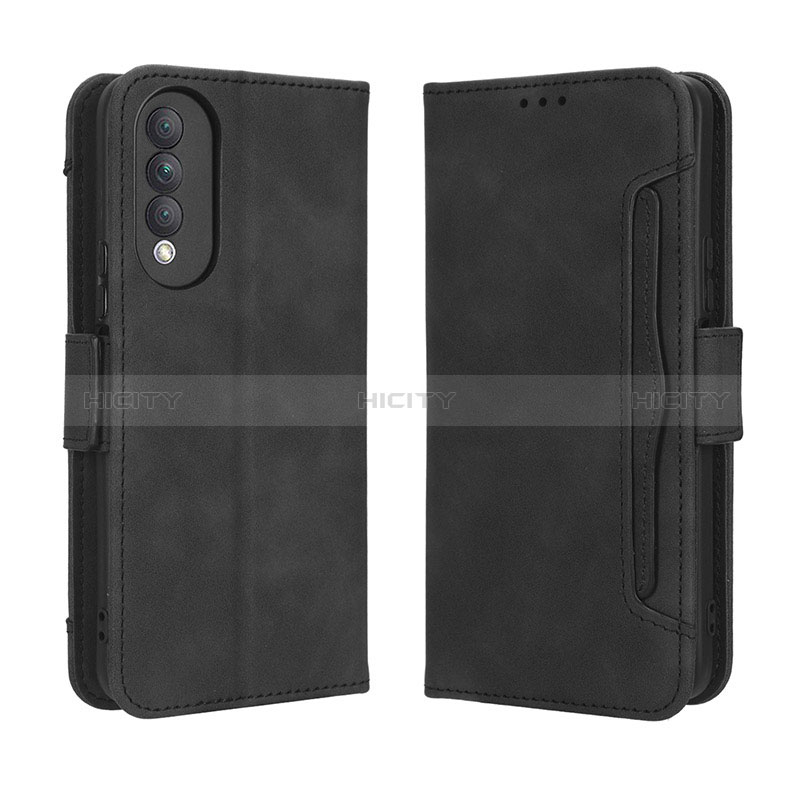 Coque Portefeuille Livre Cuir Etui Clapet BY3 pour Huawei Nova 10z Noir Plus