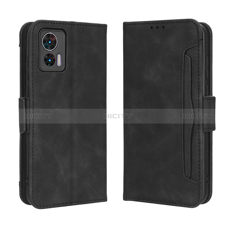 Coque Portefeuille Livre Cuir Etui Clapet BY3 pour Motorola Moto Edge 30 Lite 5G Noir Plus