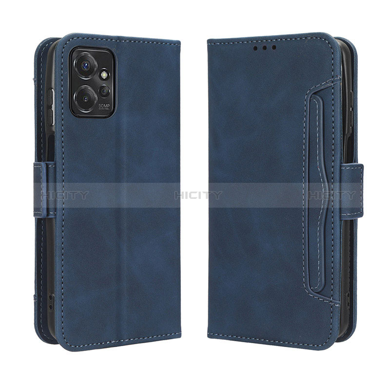 Coque Portefeuille Livre Cuir Etui Clapet BY3 pour Motorola Moto G Power 5G (2023) Bleu Plus