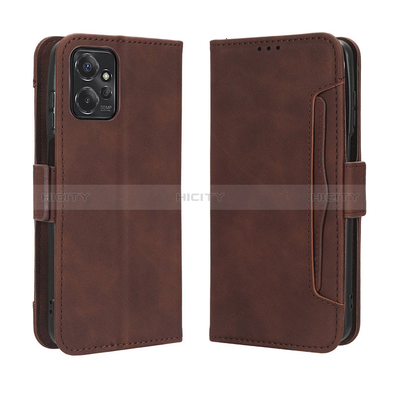 Coque Portefeuille Livre Cuir Etui Clapet BY3 pour Motorola Moto G Power 5G (2023) Marron Plus