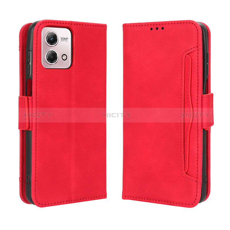 Coque Portefeuille Livre Cuir Etui Clapet BY3 pour Motorola Moto G Stylus (2023) 4G Rouge Plus