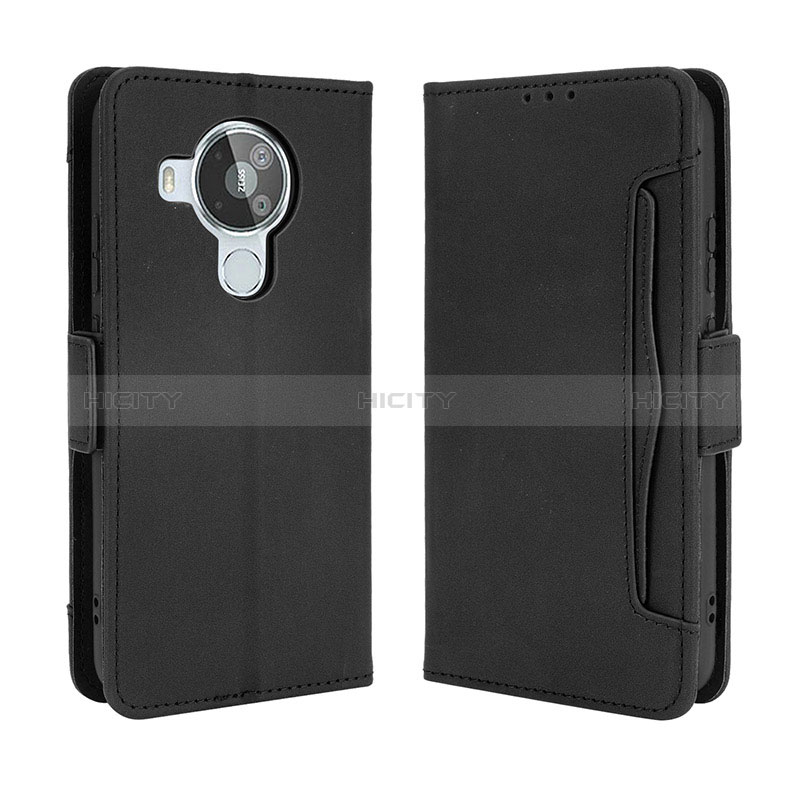 Coque Portefeuille Livre Cuir Etui Clapet BY3 pour Nokia 7.3 Noir Plus