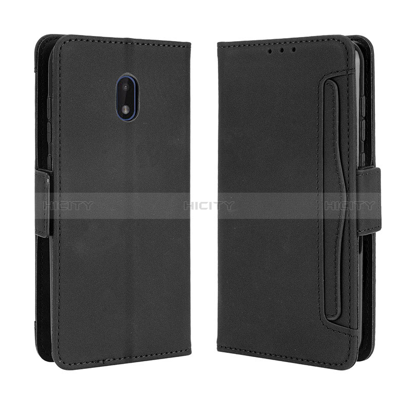 Coque Portefeuille Livre Cuir Etui Clapet BY3 pour Nokia C01 Plus Noir Plus