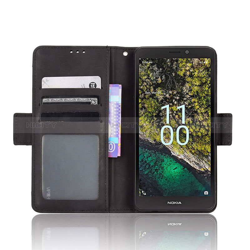 Coque Portefeuille Livre Cuir Etui Clapet BY3 pour Nokia C100 Plus