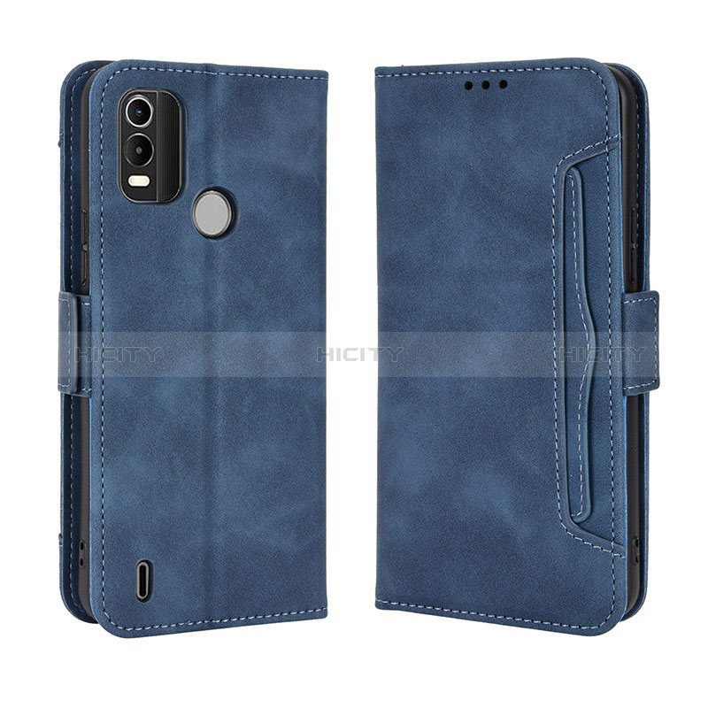 Coque Portefeuille Livre Cuir Etui Clapet BY3 pour Nokia C21 Plus Bleu Plus