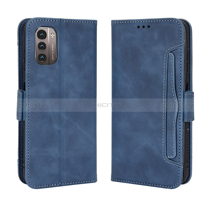 Coque Portefeuille Livre Cuir Etui Clapet BY3 pour Nokia G11 Bleu Plus