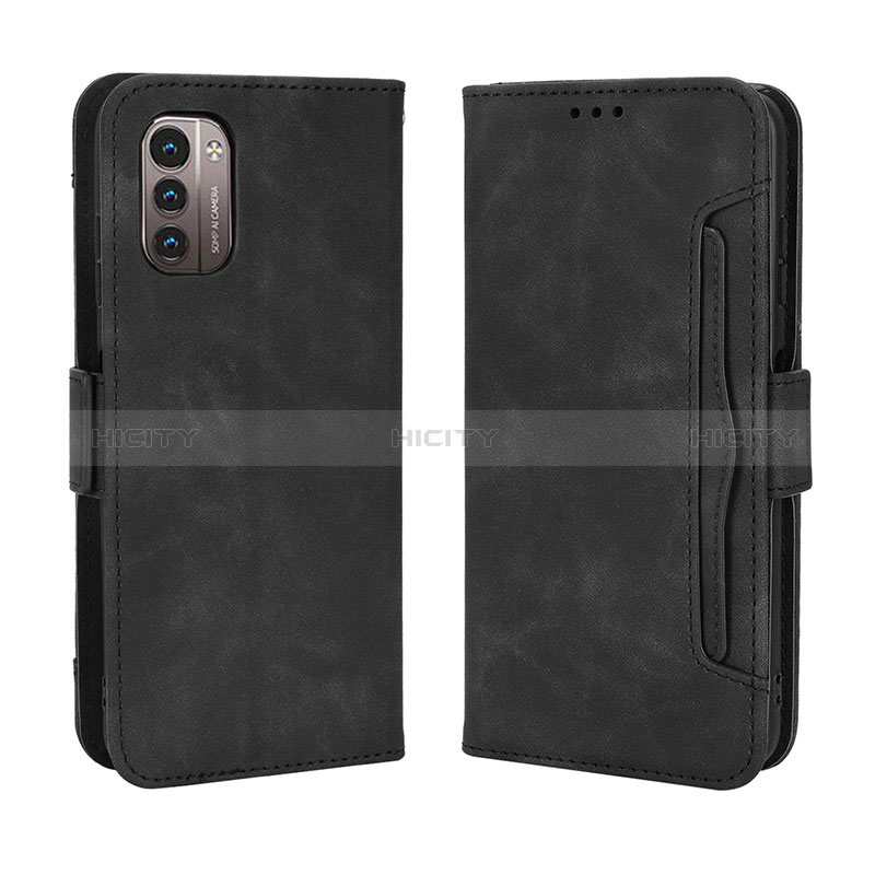 Coque Portefeuille Livre Cuir Etui Clapet BY3 pour Nokia G11 Noir Plus