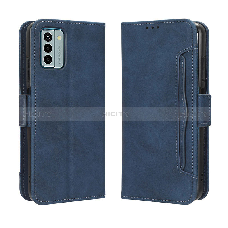 Coque Portefeuille Livre Cuir Etui Clapet BY3 pour Nokia G22 Bleu Plus