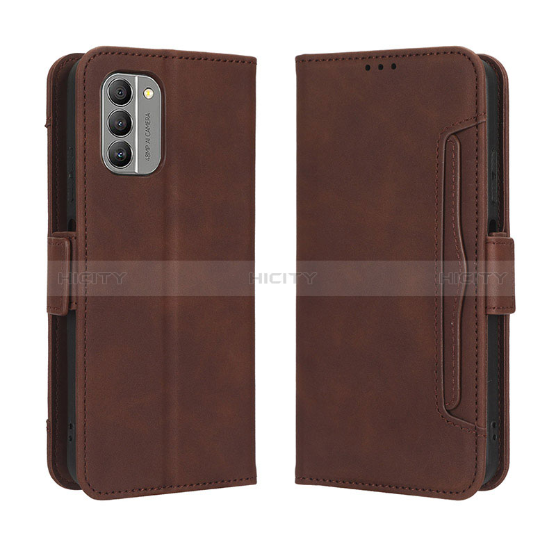 Coque Portefeuille Livre Cuir Etui Clapet BY3 pour Nokia G400 5G Marron Plus