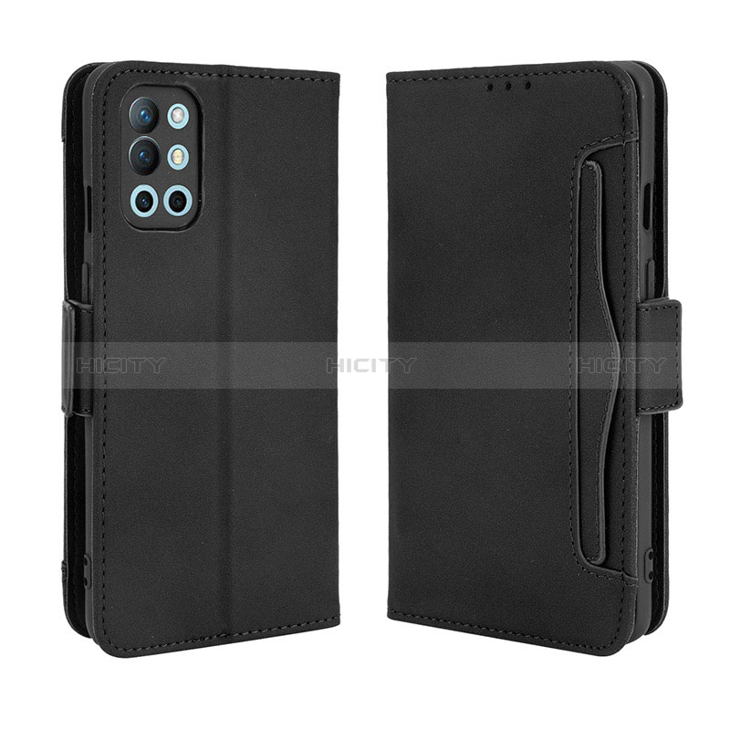 Coque Portefeuille Livre Cuir Etui Clapet BY3 pour OnePlus 9R 5G Noir Plus