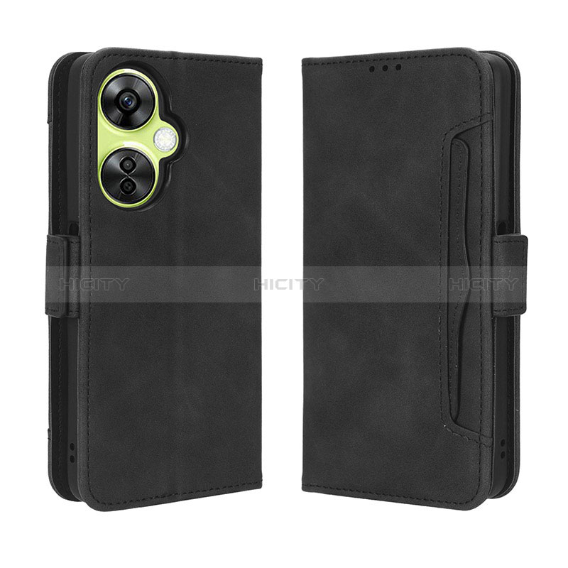 Coque Portefeuille Livre Cuir Etui Clapet BY3 pour OnePlus Nord CE 3 5G Noir Plus