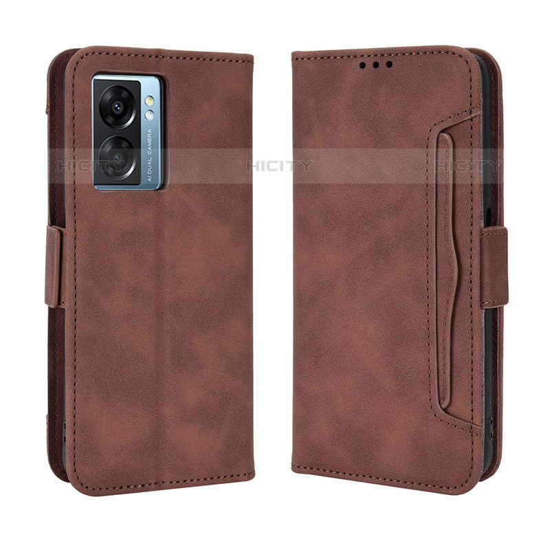 Coque Portefeuille Livre Cuir Etui Clapet BY3 pour OnePlus Nord N300 5G Marron Plus