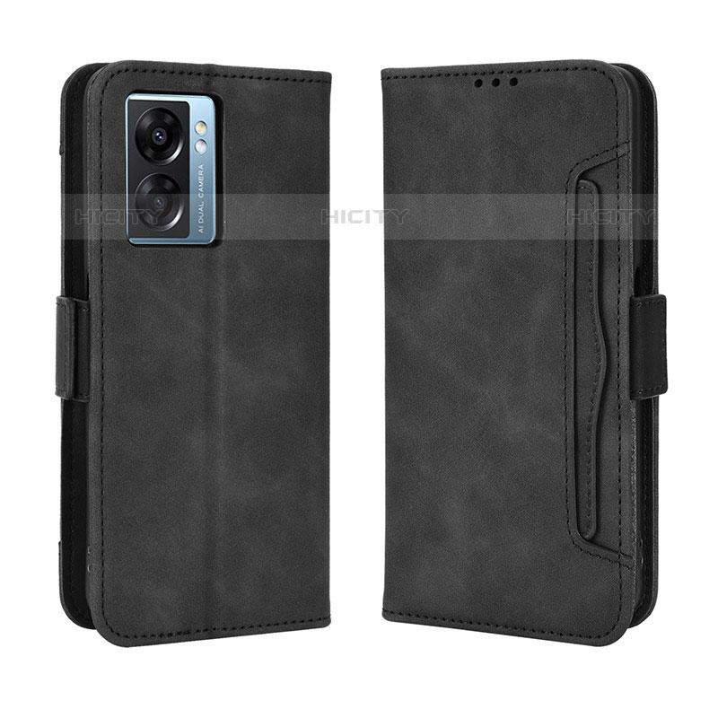 Coque Portefeuille Livre Cuir Etui Clapet BY3 pour OnePlus Nord N300 5G Noir Plus