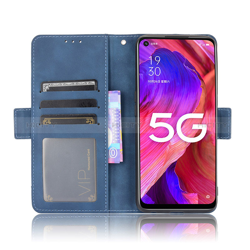 Coque Portefeuille Livre Cuir Etui Clapet BY3 pour Oppo A54 5G Plus