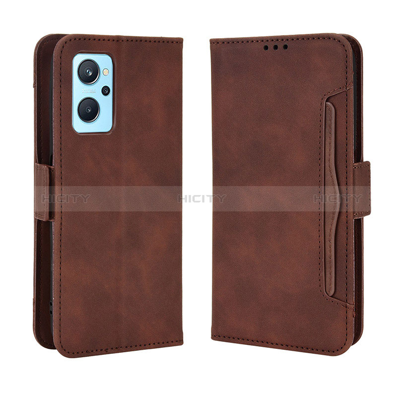 Coque Portefeuille Livre Cuir Etui Clapet BY3 pour Oppo A96 4G Marron Plus