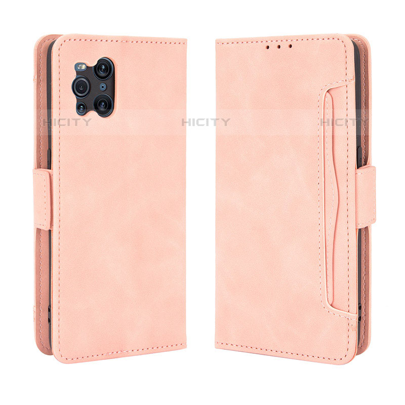 Coque Portefeuille Livre Cuir Etui Clapet BY3 pour Oppo Find X3 Pro 5G Plus