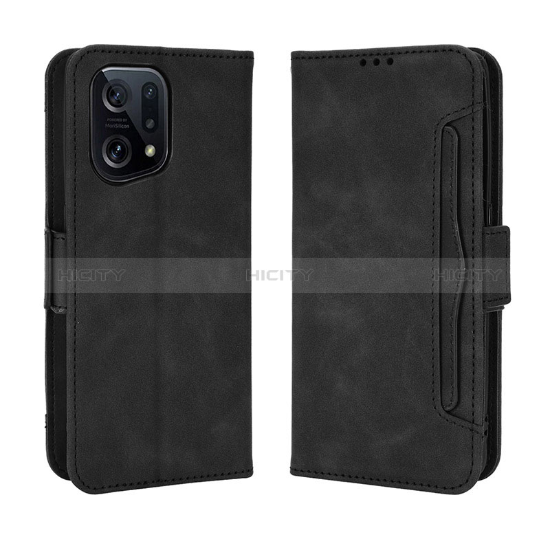 Coque Portefeuille Livre Cuir Etui Clapet BY3 pour Oppo Find X5 5G Plus