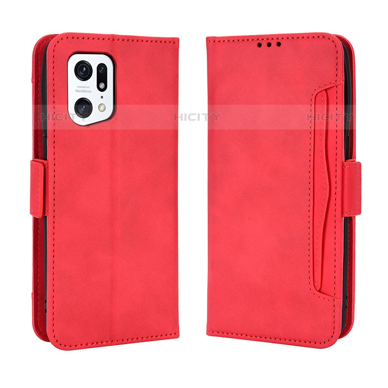 Coque Portefeuille Livre Cuir Etui Clapet BY3 pour Oppo Find X5 Pro 5G Plus