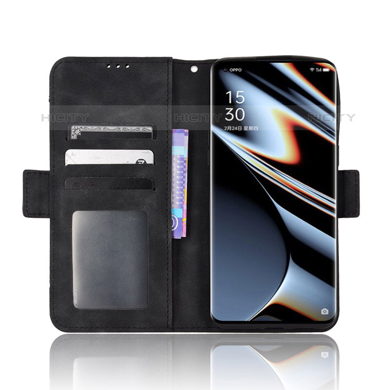 Coque Portefeuille Livre Cuir Etui Clapet BY3 pour Oppo Find X5 Pro 5G Plus