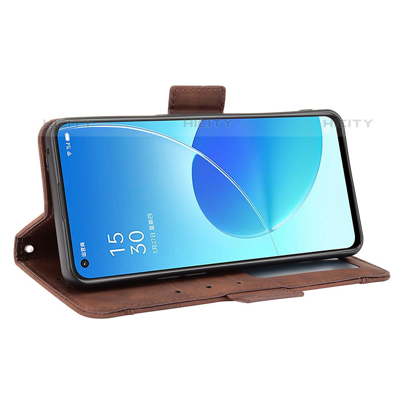 Coque Portefeuille Livre Cuir Etui Clapet BY3 pour Oppo Reno6 5G Plus