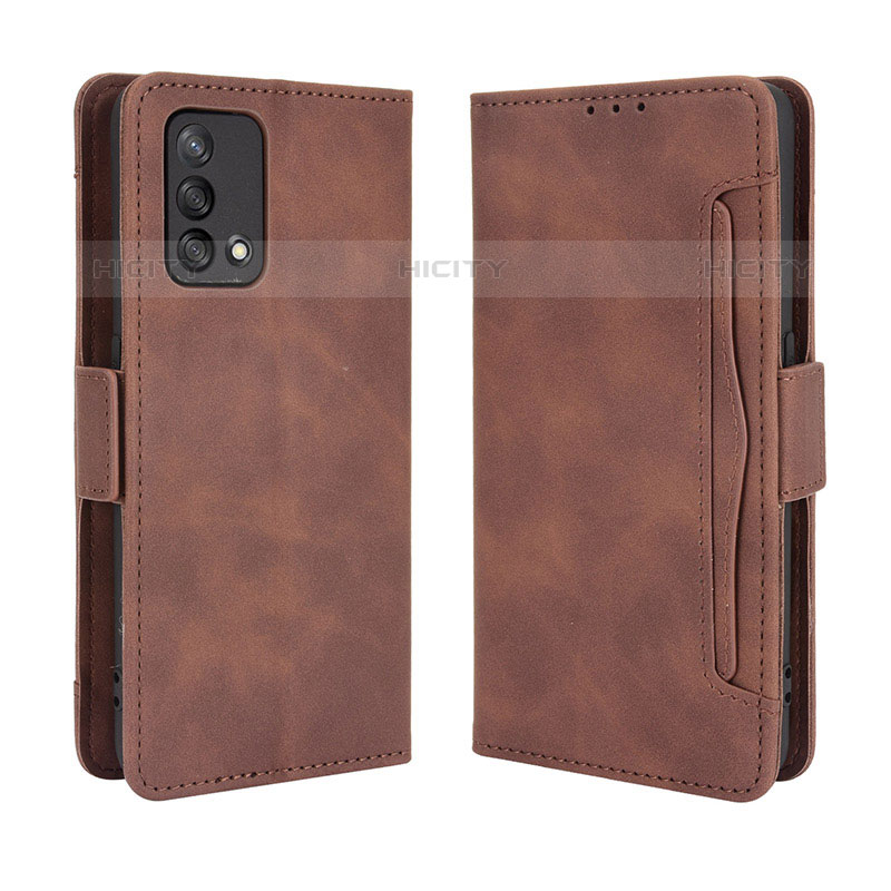 Coque Portefeuille Livre Cuir Etui Clapet BY3 pour Oppo Reno6 Lite Marron Plus