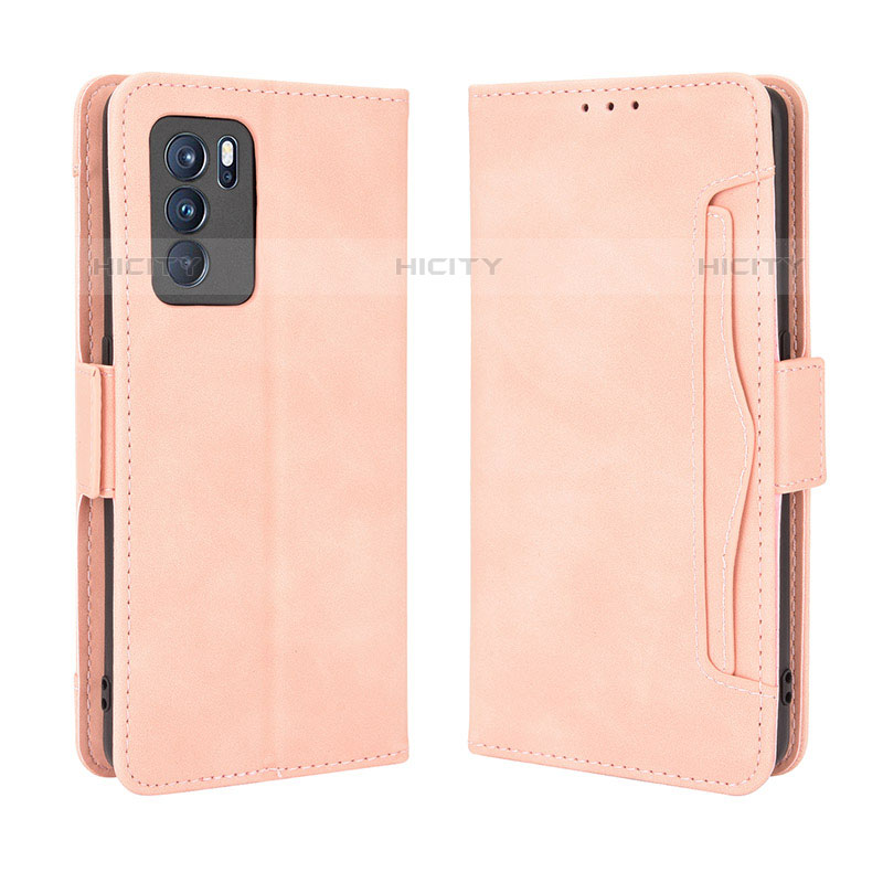 Coque Portefeuille Livre Cuir Etui Clapet BY3 pour Oppo Reno6 Pro 5G India Plus