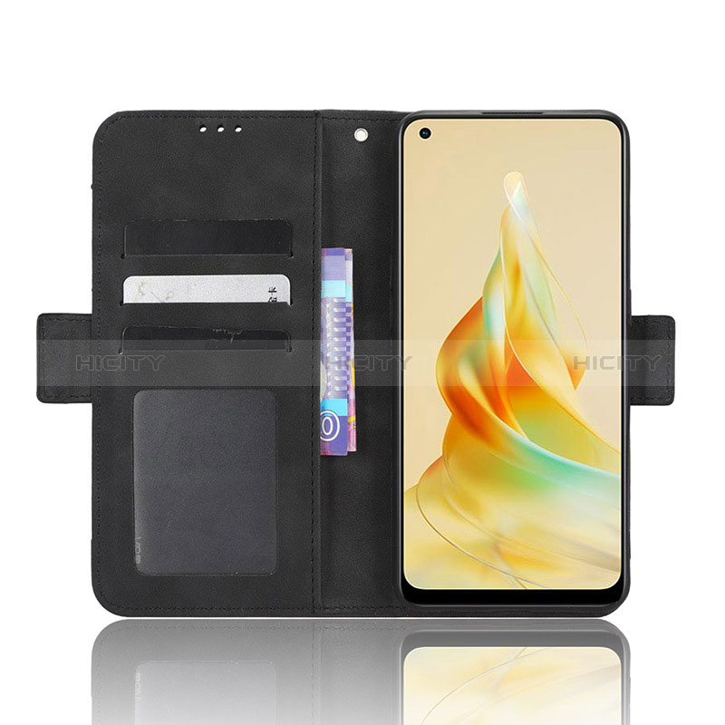 Coque Portefeuille Livre Cuir Etui Clapet BY3 pour Oppo Reno8 T 4G Plus