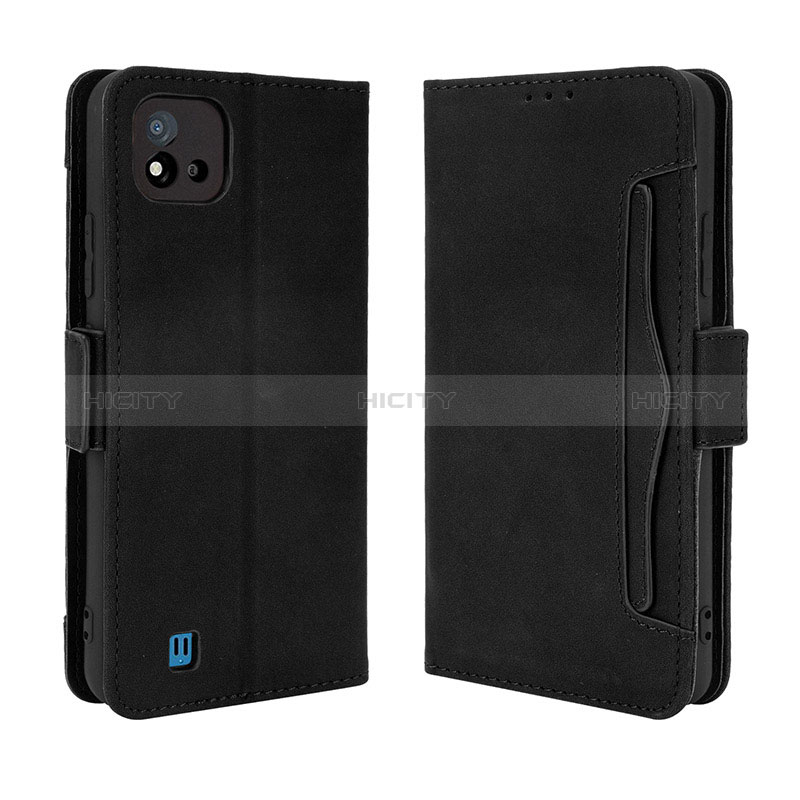 Coque Portefeuille Livre Cuir Etui Clapet BY3 pour Realme C11 (2021) Noir Plus