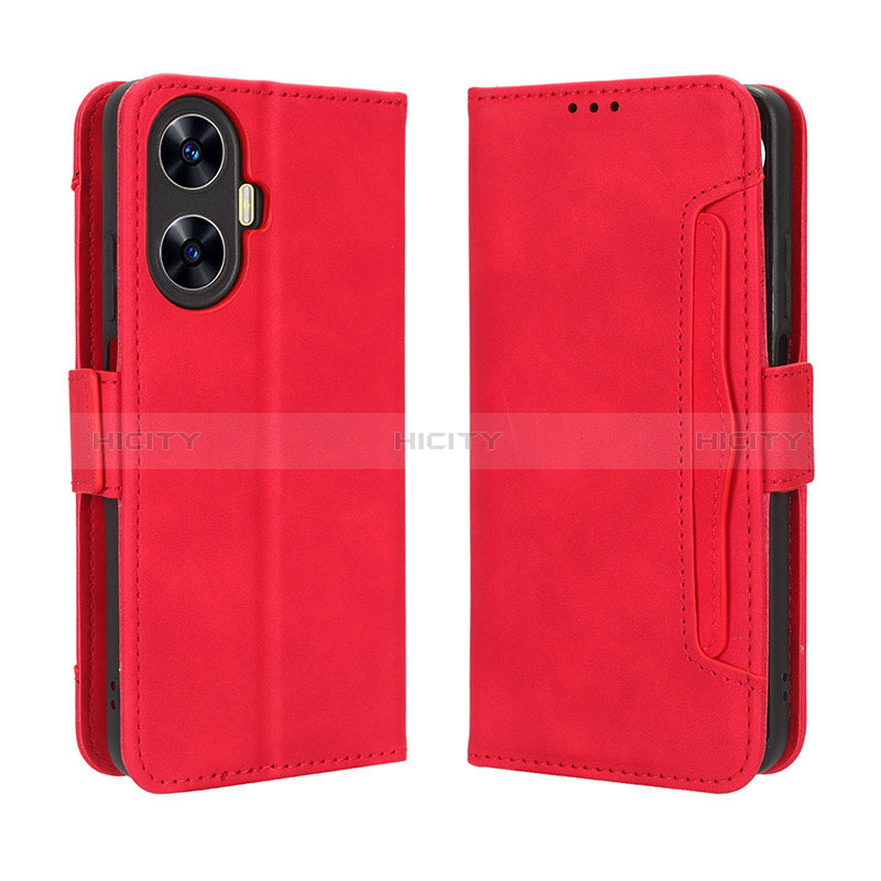 Coque Portefeuille Livre Cuir Etui Clapet BY3 pour Realme C55 Plus