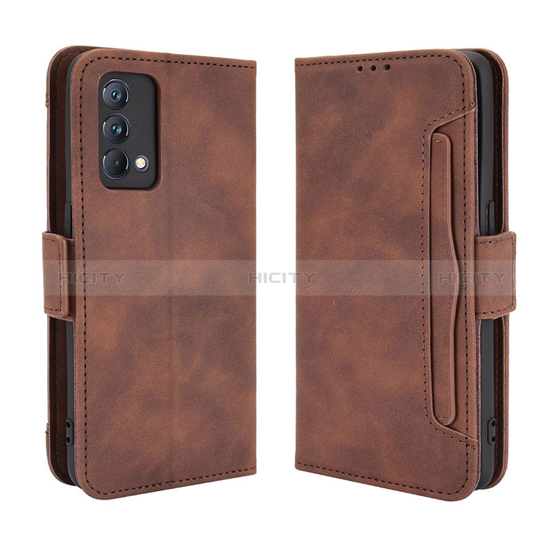 Coque Portefeuille Livre Cuir Etui Clapet BY3 pour Realme GT Master 5G Marron Plus