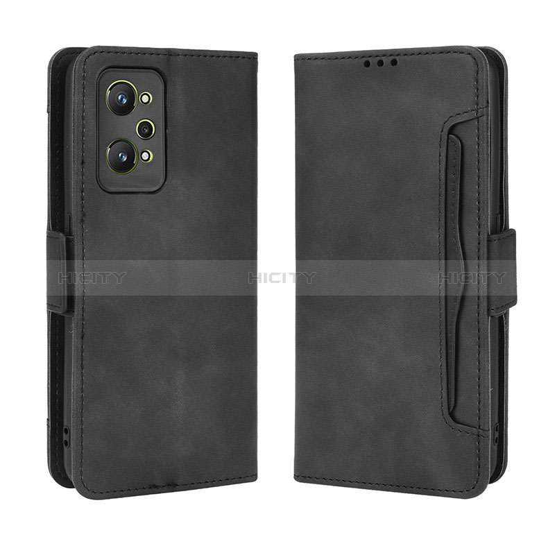 Coque Portefeuille Livre Cuir Etui Clapet BY3 pour Realme GT Neo 3T 5G Noir Plus