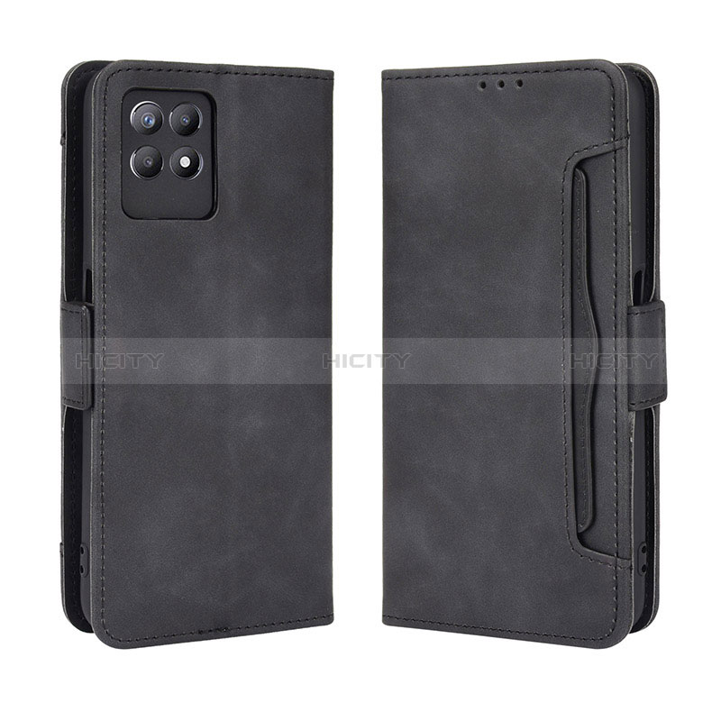 Coque Portefeuille Livre Cuir Etui Clapet BY3 pour Realme Narzo 50 4G Noir Plus