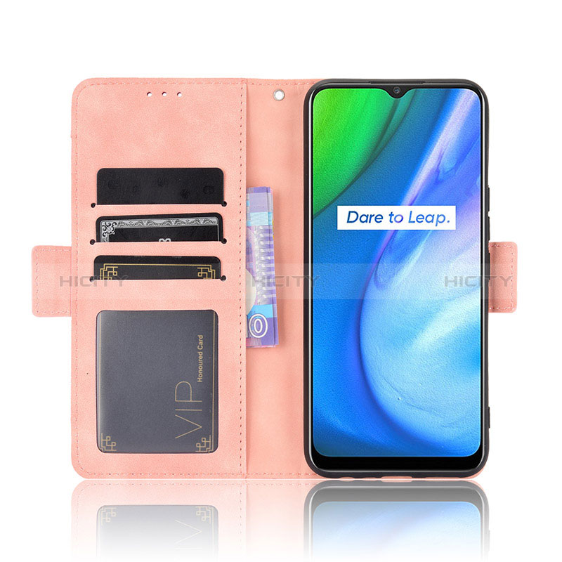 Coque Portefeuille Livre Cuir Etui Clapet BY3 pour Realme V3 5G Plus