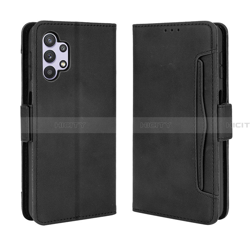 Coque Portefeuille Livre Cuir Etui Clapet BY3 pour Samsung Galaxy A13 4G Noir Plus