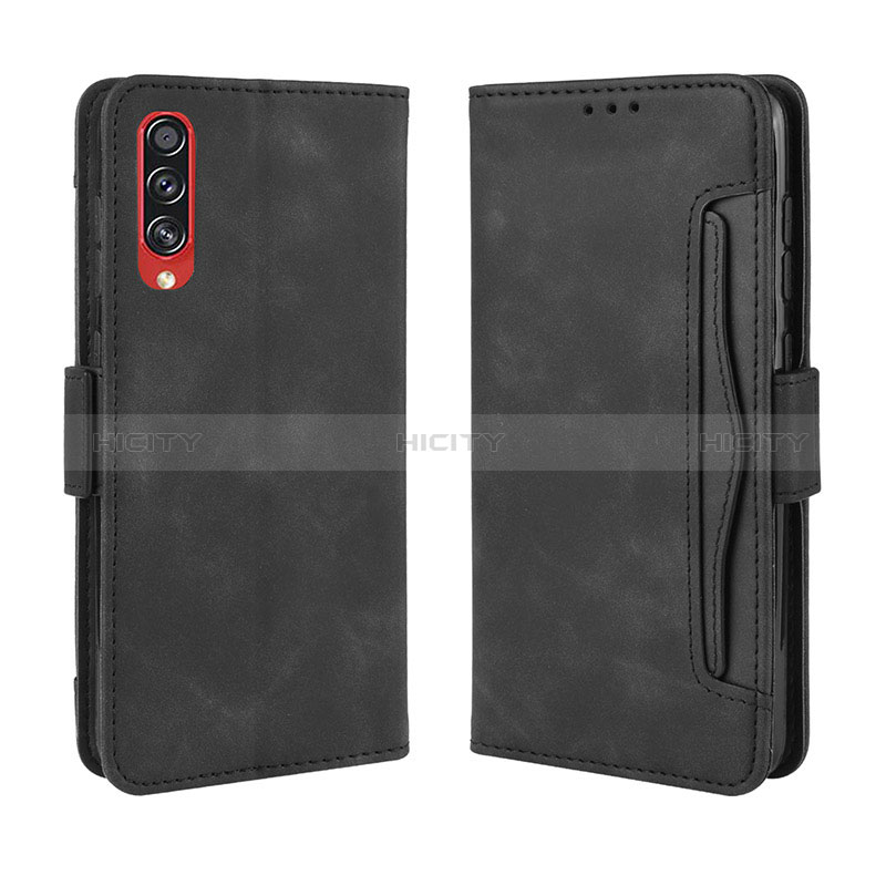 Coque Portefeuille Livre Cuir Etui Clapet BY3 pour Samsung Galaxy A90 5G Noir Plus