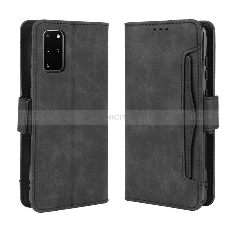 Coque Portefeuille Livre Cuir Etui Clapet BY3 pour Samsung Galaxy S20 Plus 5G Noir Plus