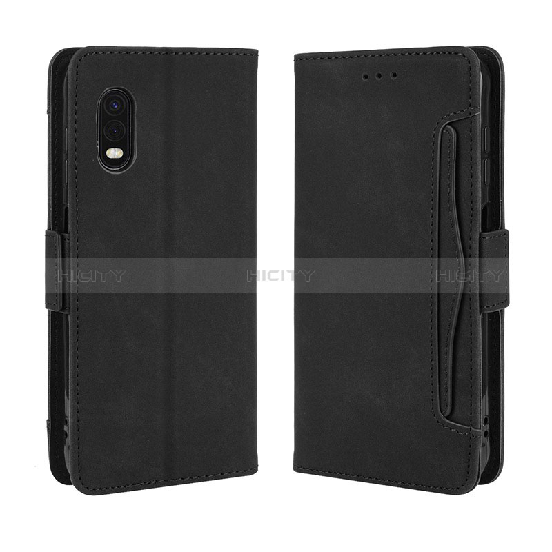 Coque Portefeuille Livre Cuir Etui Clapet BY3 pour Samsung Galaxy XCover Pro Noir Plus