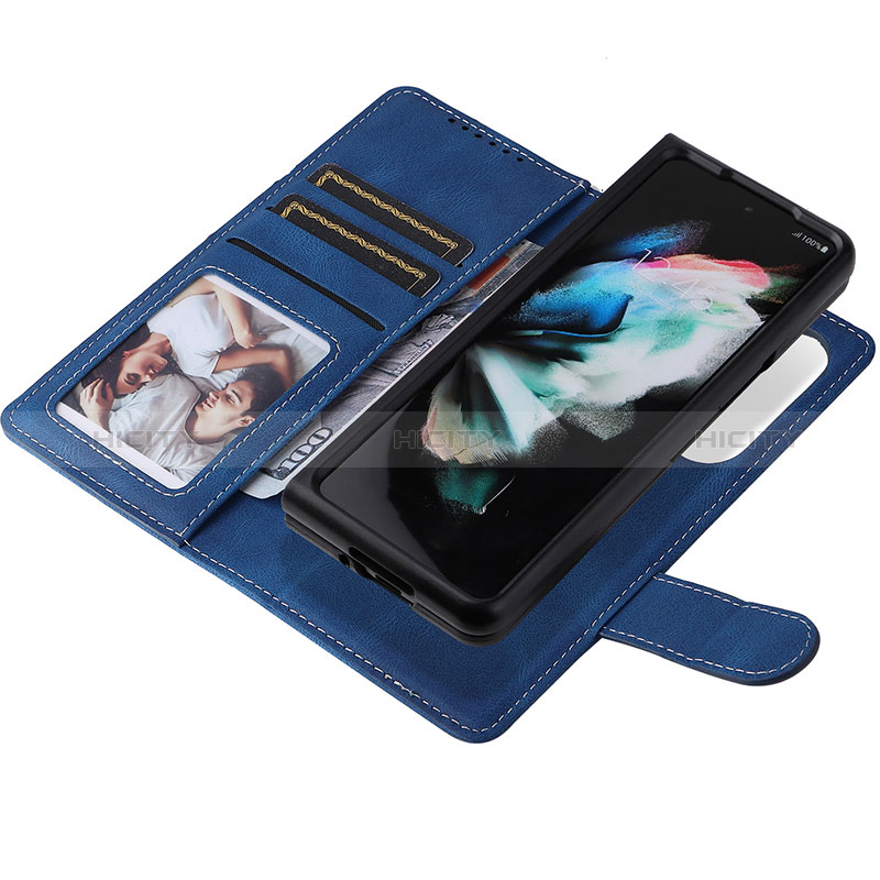 Coque Portefeuille Livre Cuir Etui Clapet BY3 pour Samsung Galaxy Z Fold3 5G Plus