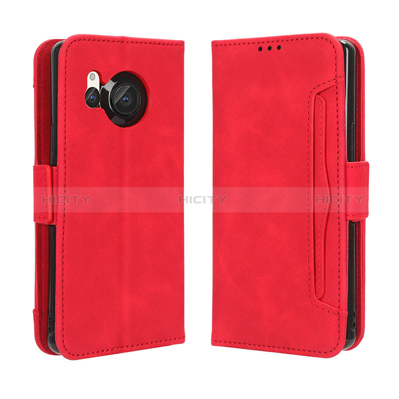 Coque Portefeuille Livre Cuir Etui Clapet BY3 pour Sharp Aquos R8 Plus