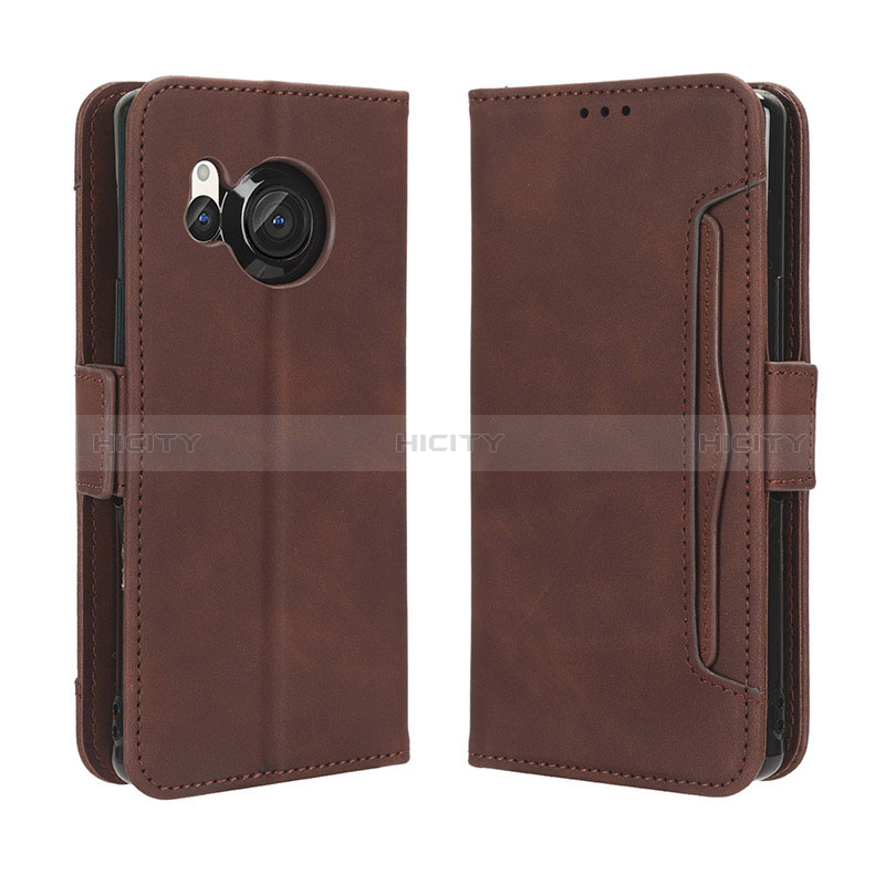 Coque Portefeuille Livre Cuir Etui Clapet BY3 pour Sharp Aquos R8s Plus