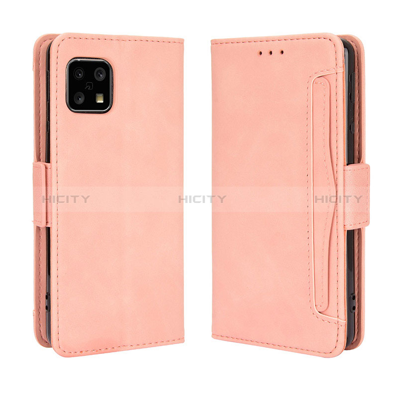 Coque Portefeuille Livre Cuir Etui Clapet BY3 pour Sharp Aquos Sense4 Basic Plus