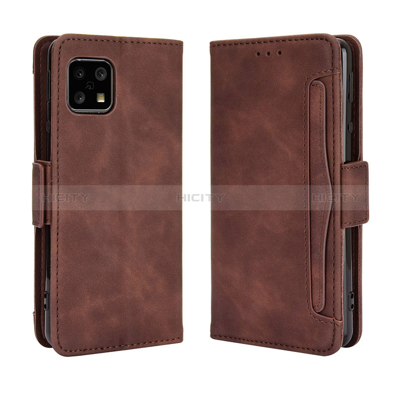 Coque Portefeuille Livre Cuir Etui Clapet BY3 pour Sharp Aquos Sense4 Basic Plus