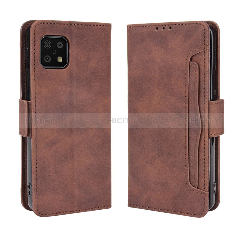 Coque Portefeuille Livre Cuir Etui Clapet BY3 pour Sharp Aquos Sense6 Plus