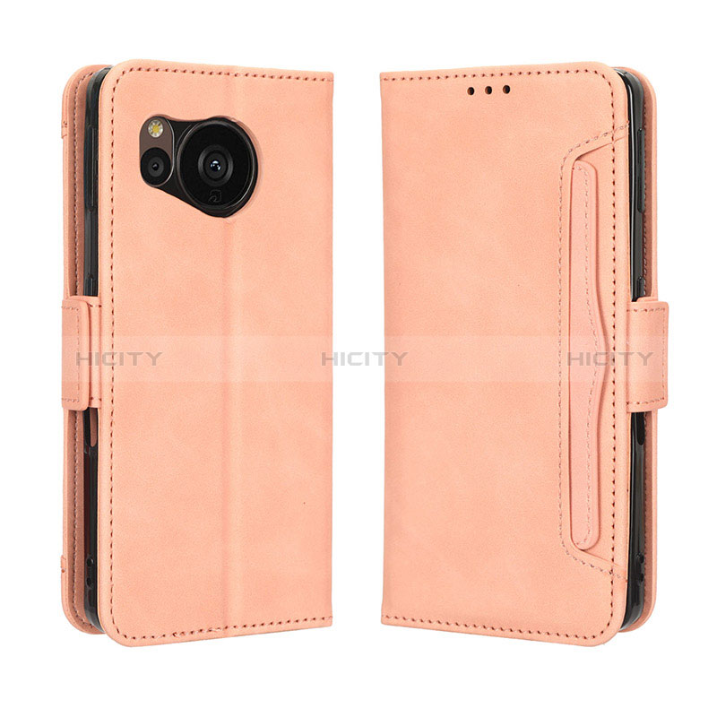 Coque Portefeuille Livre Cuir Etui Clapet BY3 pour Sharp Aquos Sense7 Plus