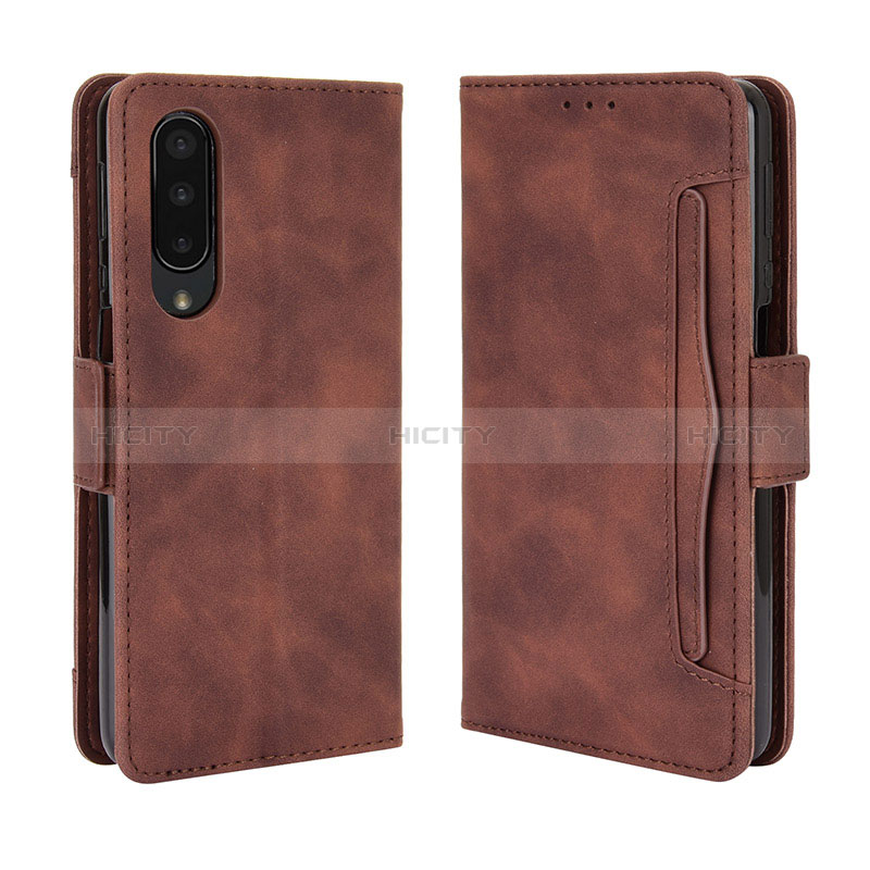 Coque Portefeuille Livre Cuir Etui Clapet BY3 pour Sharp Aquos Zero5G basic Marron Plus