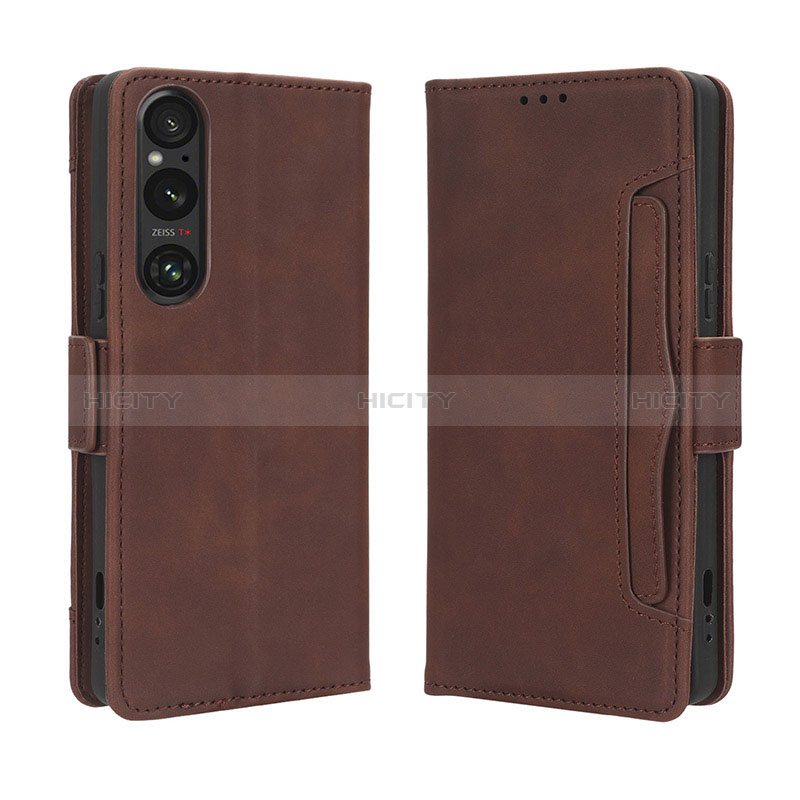 Coque Portefeuille Livre Cuir Etui Clapet BY3 pour Sony Xperia 1 V Plus