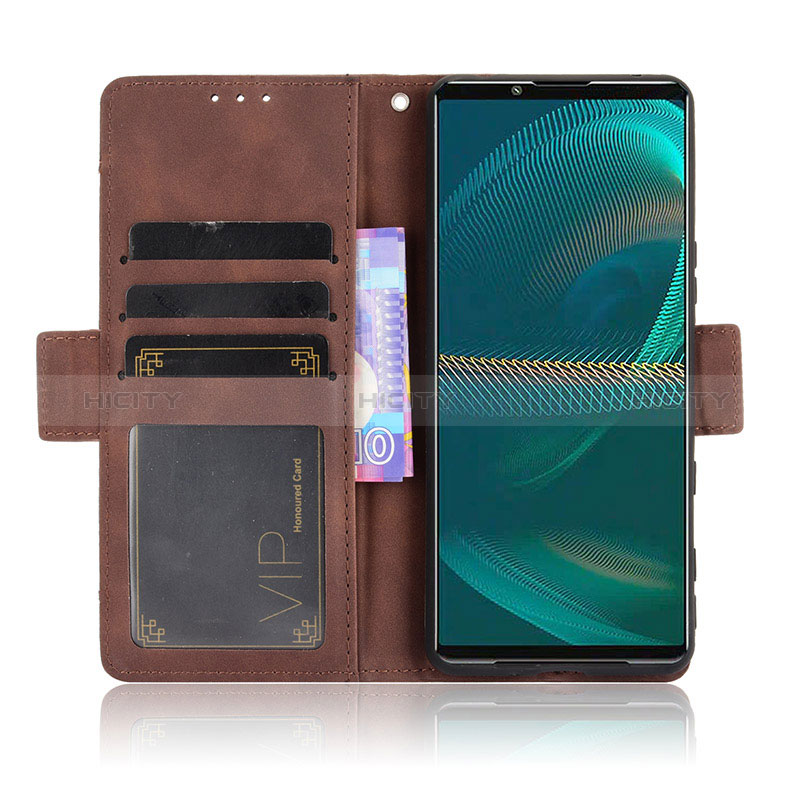 Coque Portefeuille Livre Cuir Etui Clapet BY3 pour Sony Xperia 5 III SO-53B Plus