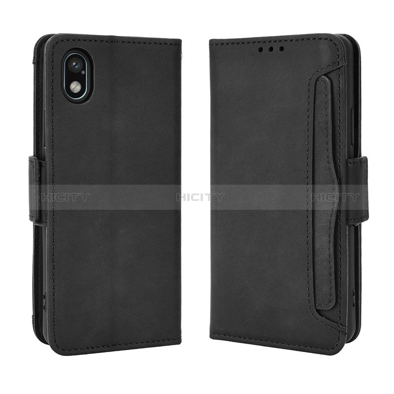 Coque Portefeuille Livre Cuir Etui Clapet BY3 pour Sony Xperia Ace III Noir Plus