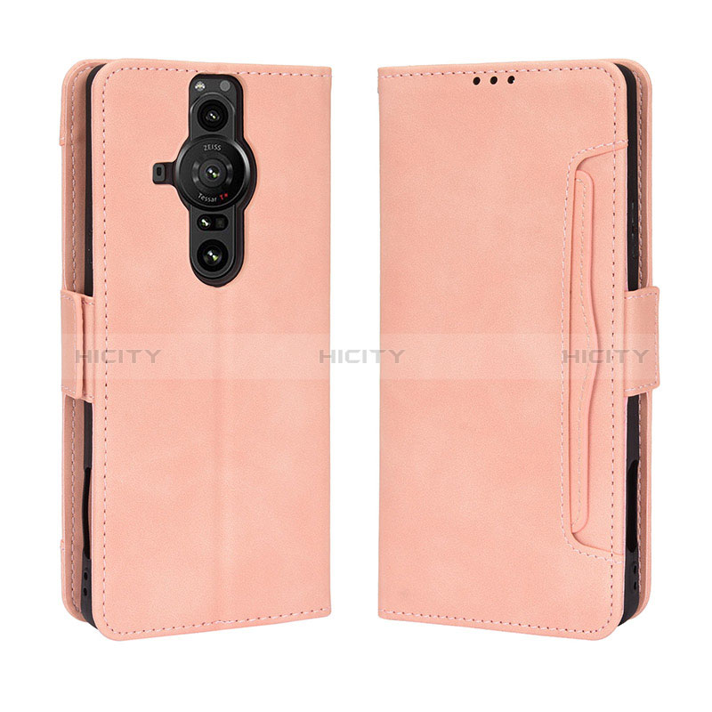 Coque Portefeuille Livre Cuir Etui Clapet BY3 pour Sony Xperia PRO-I Plus