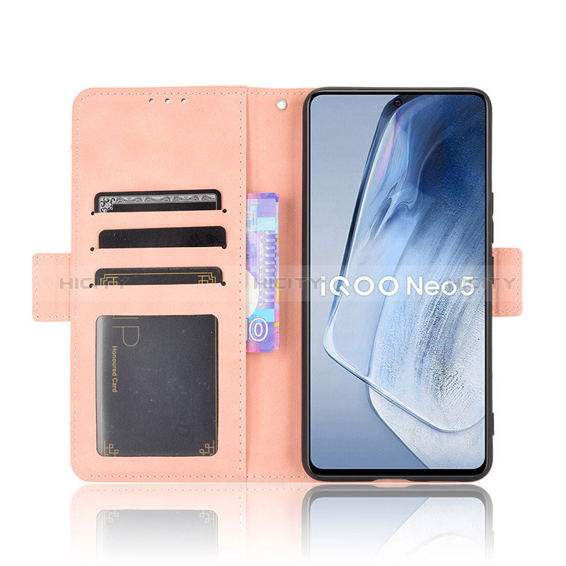 Coque Portefeuille Livre Cuir Etui Clapet BY3 pour Vivo iQOO 7 India 5G Plus